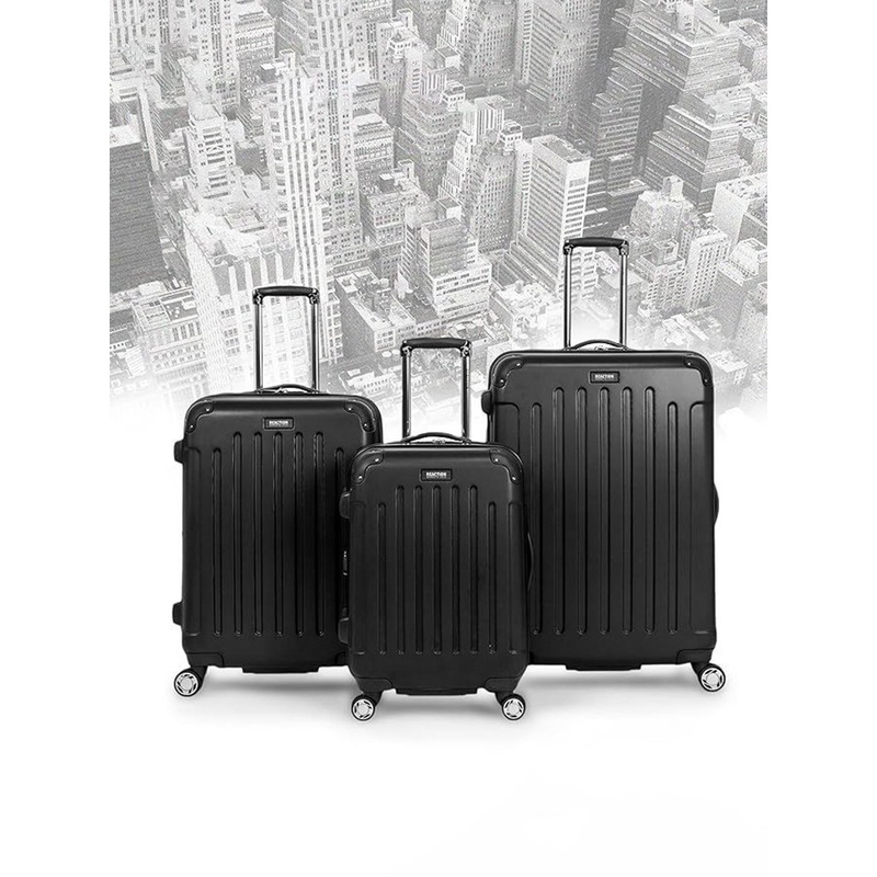 Kenneth Cole Set Of 3 Textured Hard-Sided Trolley Bags