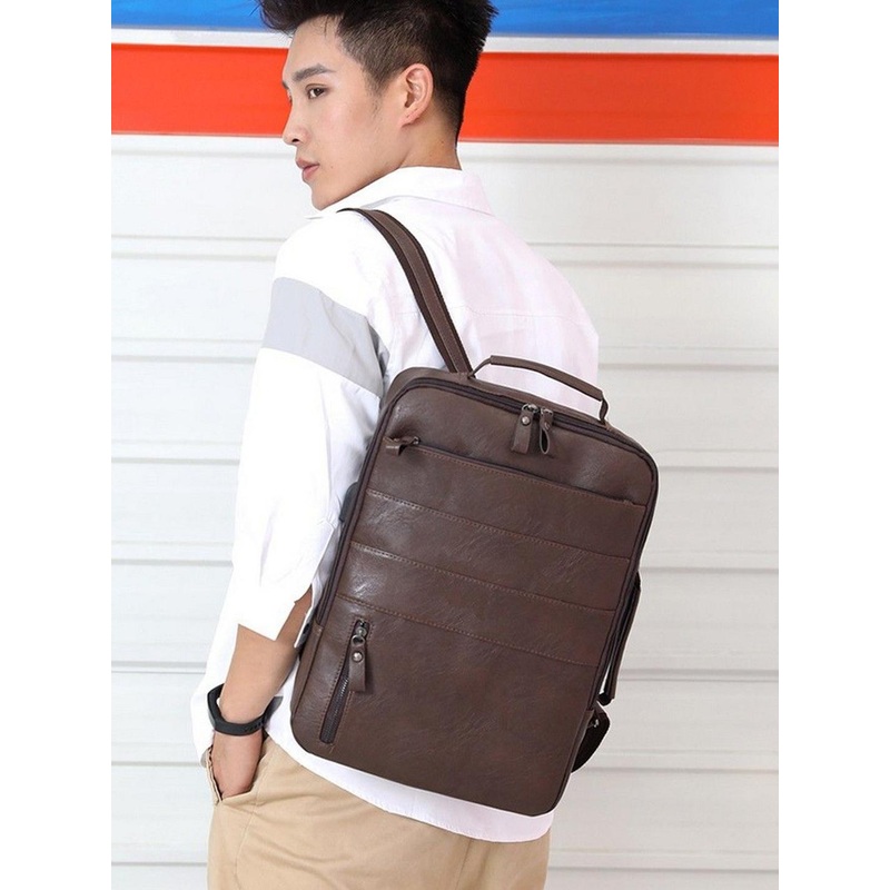 Mast & Harbour Men Executive Urban Commuter Backpack with USB Charging Port