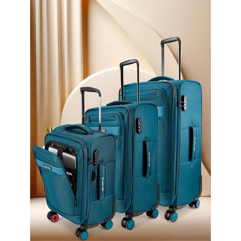 Nasher Miles Set Of 3 Berlin Expander Soft Trolley Bags