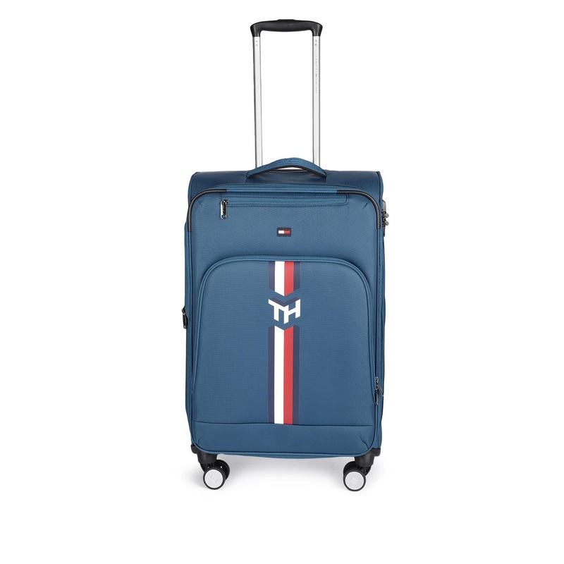 Tommy Hilfiger Striped Medium Trolley Bag – 70 L