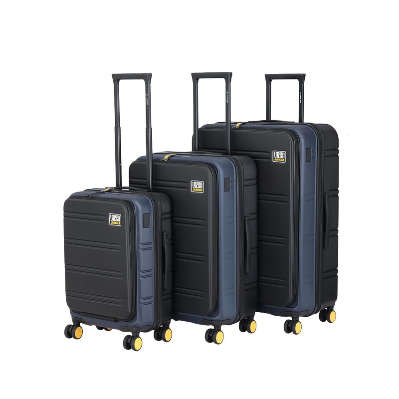 Urban Jungle Hold-All Set Of 3 Hard-Sided Trolley Suitcase