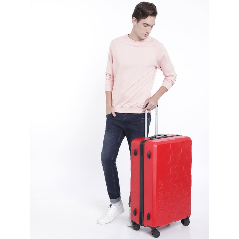 Wildcraft Textured Water Resistance Pro-Bond Technology Large Pyxis Trolley Suitcase