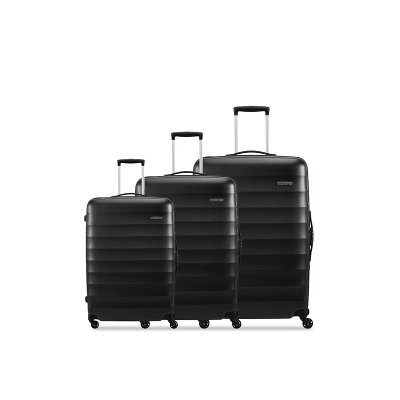 AMERICAN TOURISTER Barcelona Set of 3 Solid Hard-Sided Trolley Bags