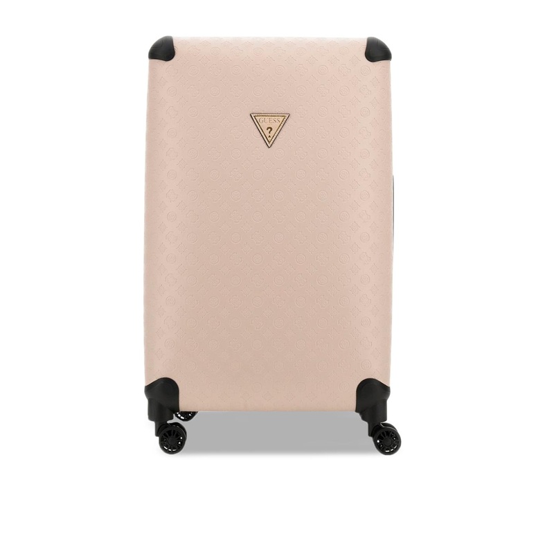 GUESS Women Textured Hard-Sided Large Trolley Bag