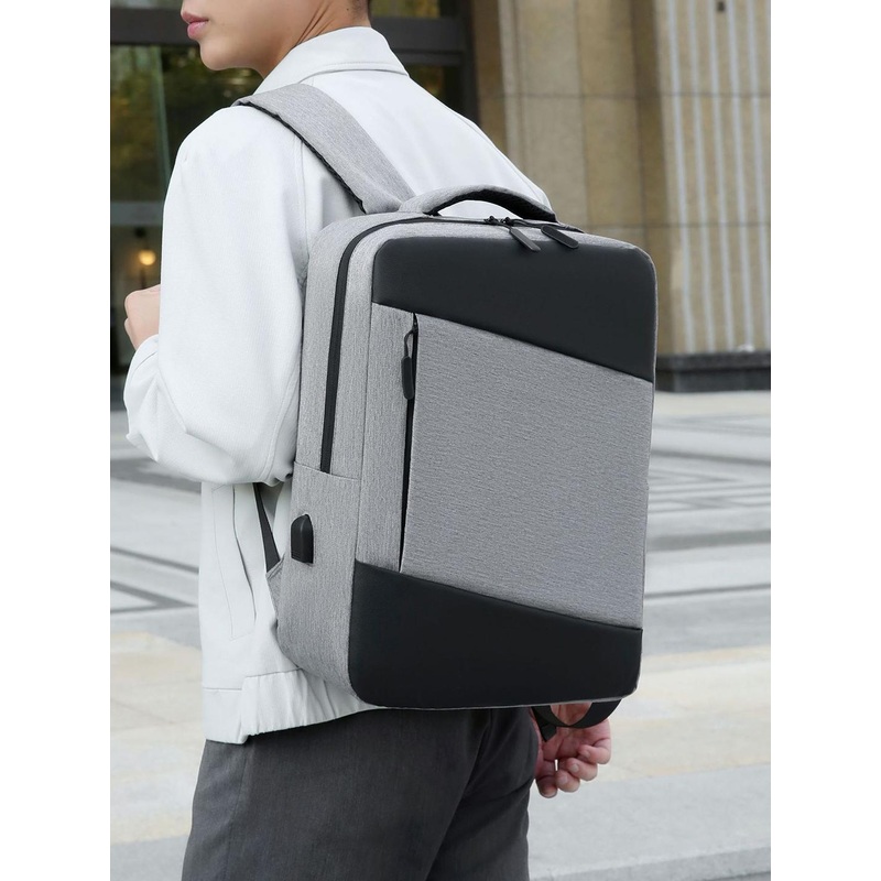 Mast & Harbour Men USB Charging Port Executive Urban Commuter Backpack