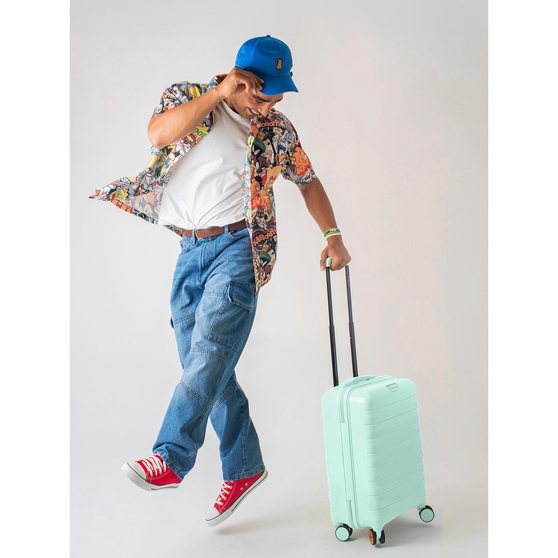 Nasher Miles Vienna Polypropylene Cabin Cool Mint Trolley Bag – 20 Inch (55 cm)