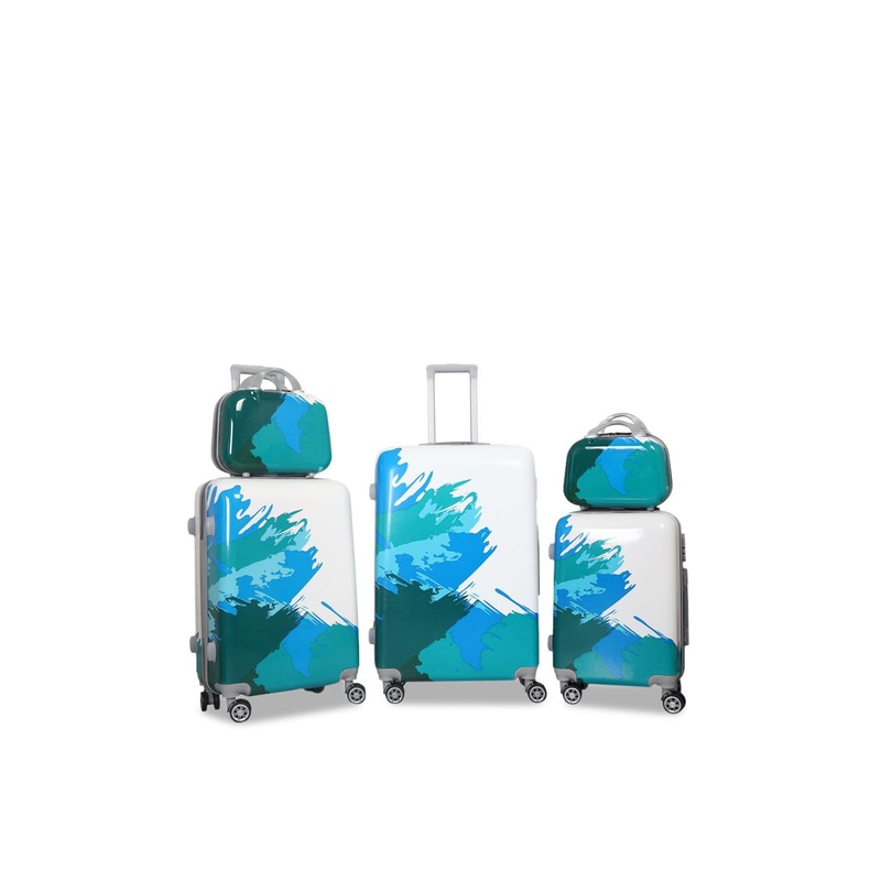 Polo Class Set Of 5 Printed Hardside Trolley Suitcases