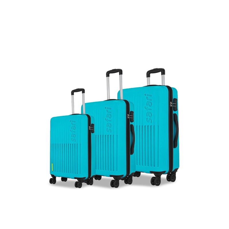 Safari Astra Set Of 3 Textured Hard Case Trolley Bags
