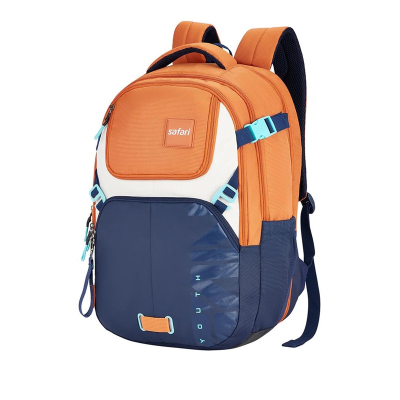 Safari Unisex Colourblocked Large Backpack with Anti-Theft