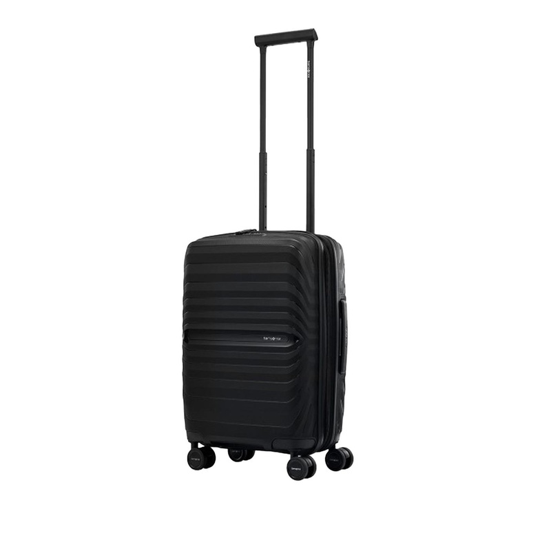 Samsonite Octolite Neo Black Expandable 55 Cms Small Cabin Trolley Bag