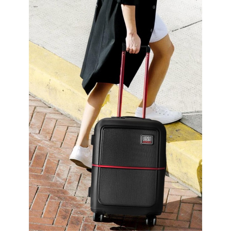 Urban Jungle By Safari Black Cabin Hardside Trolley Polycarboante Suitcase