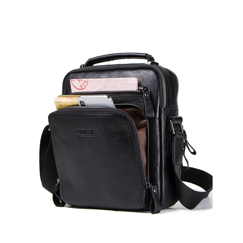 CONTACTS Leather Crossbody Bag