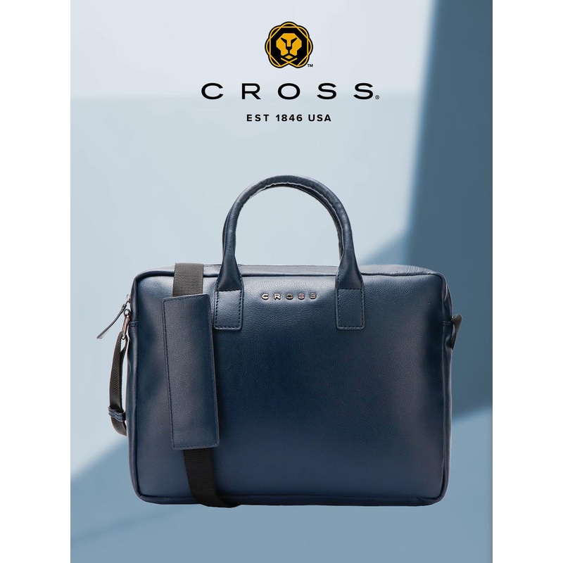 Cross Men Textured Leather Up to 14 inch Laptop Bag