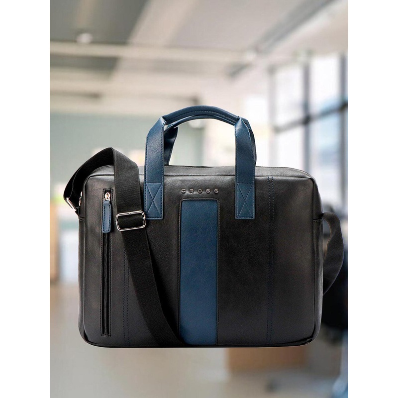 Cross Men Vegan Leather Laptop Bag Up to 16 inch