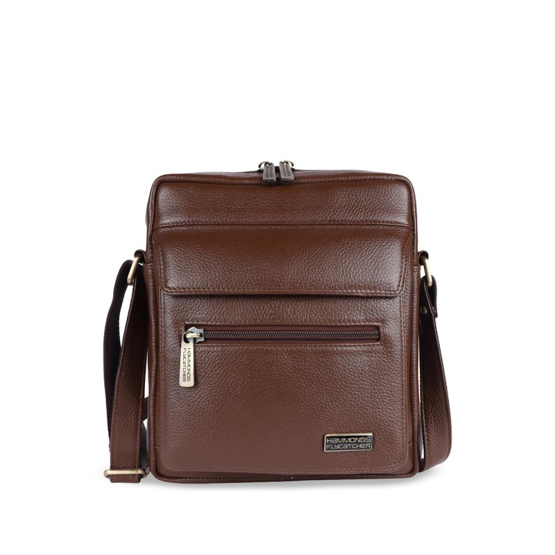 HAMMONDS FLYCATCHER Textured Leather Bowling Sling Bag