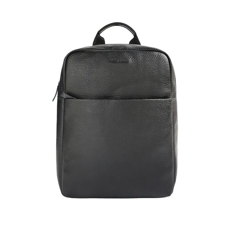 Police Unisex Textured Contrast Detail Backpack