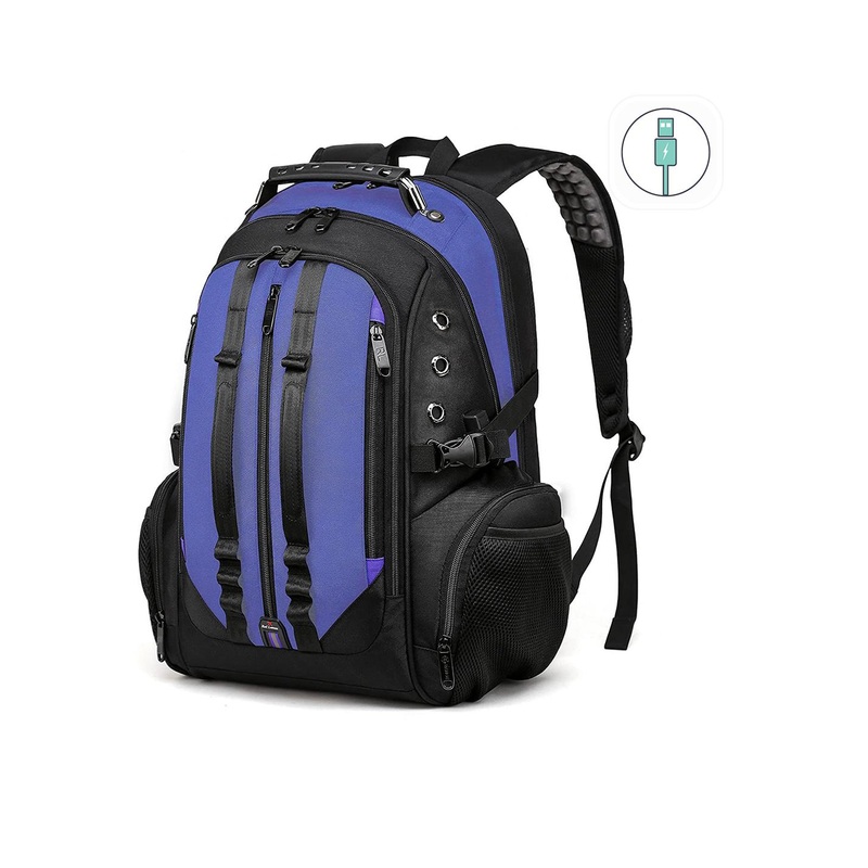 Red Lemon Backpack with USB Charging Port