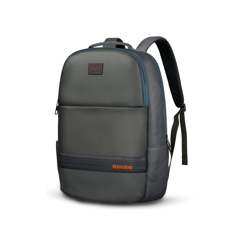 REDHORNS Unisex Brand Logo Backpack with Anti-Theft