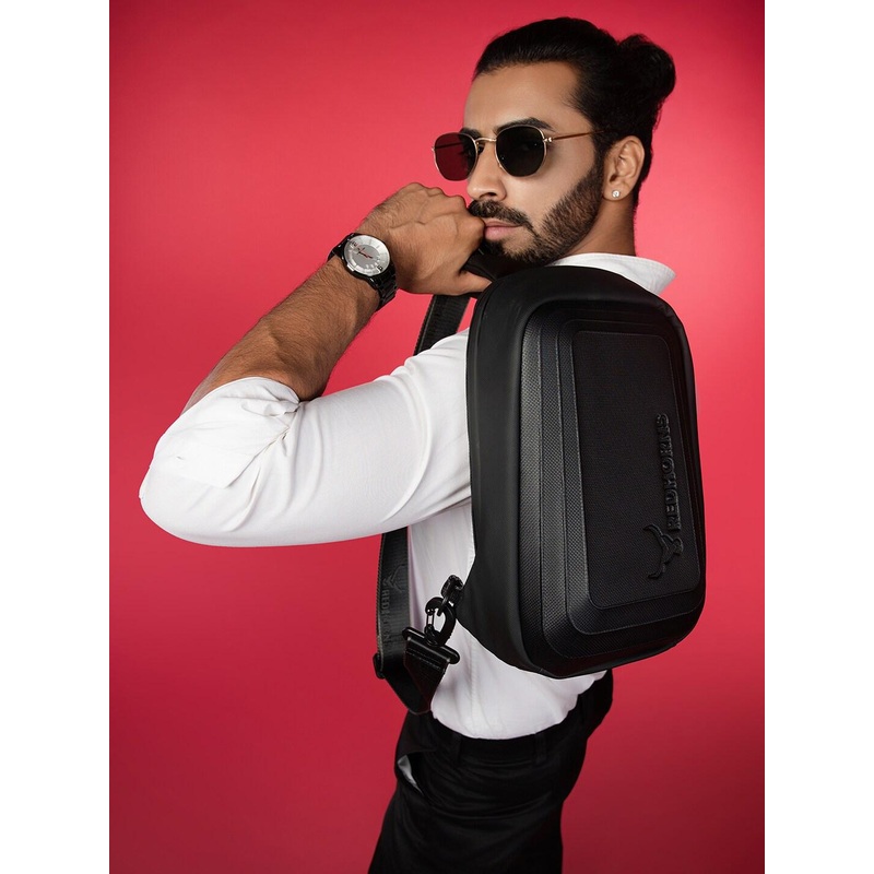 REDHORNS Unisex Embellished Backpack with Anti-Theft