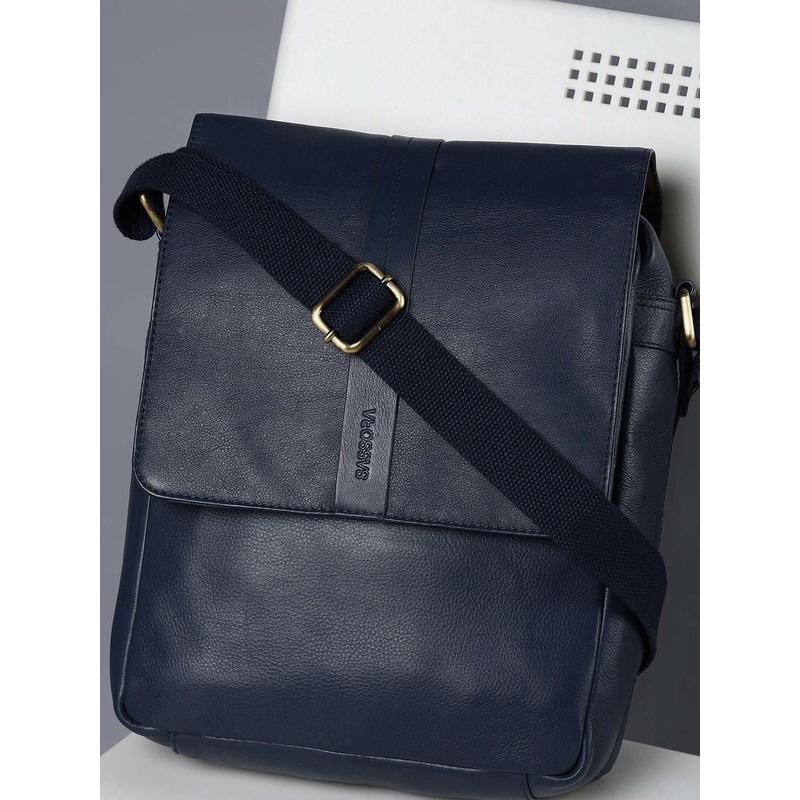 Sassora Men Leather Crossbody Sling Bag