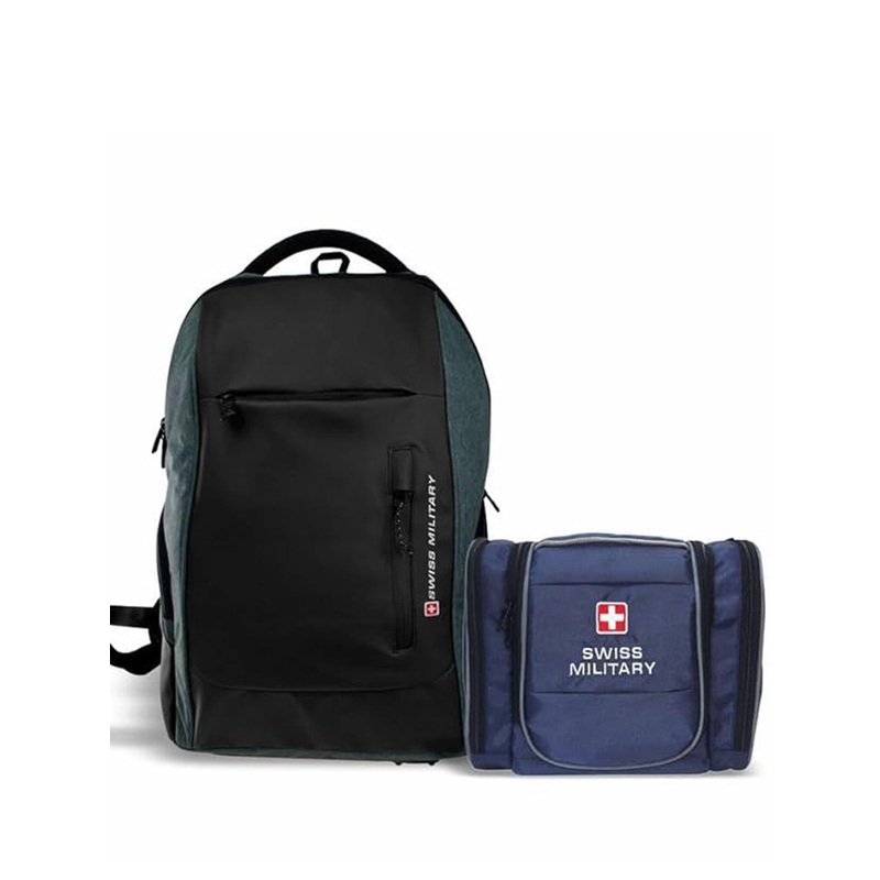 SWISS MILITARY Unisex Laptop Backpack With Toiletry Bag – 28 L