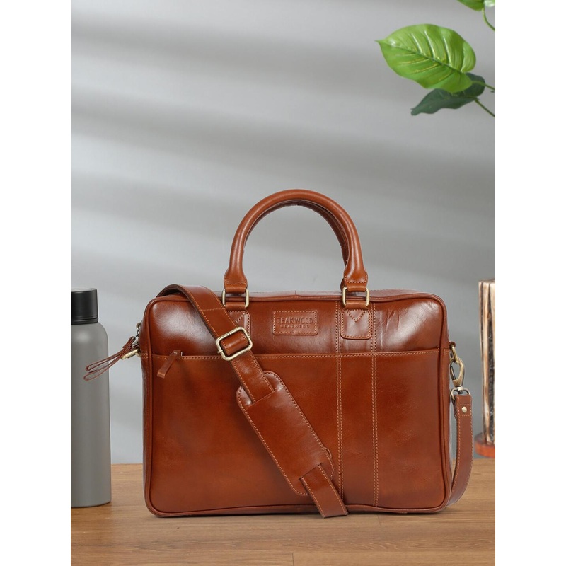 Teakwood Leathers Men Laptop Bag Up to 13 inch