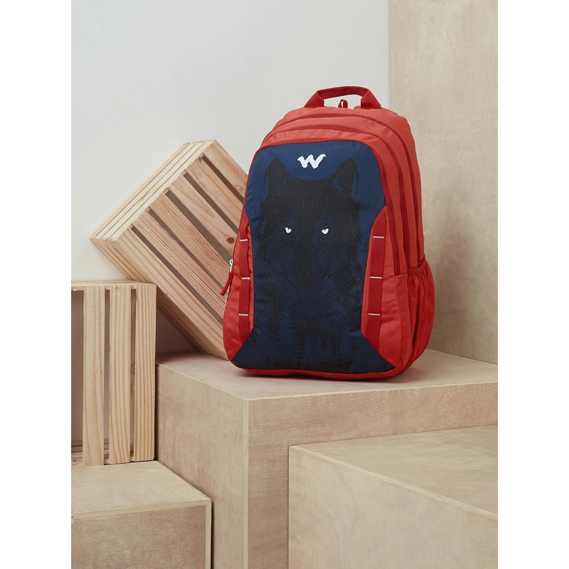 Wildcraft Unisex Red Daredevil Graphic Backpack