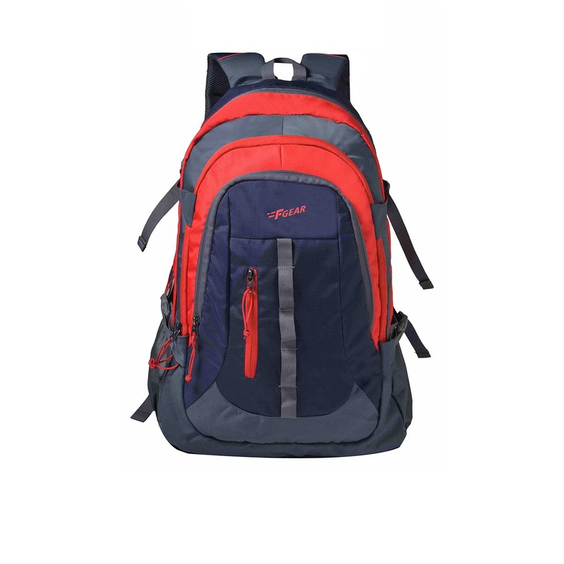 F Gear Unisex Red & Navy Blue Backpacks with Daisy Chains