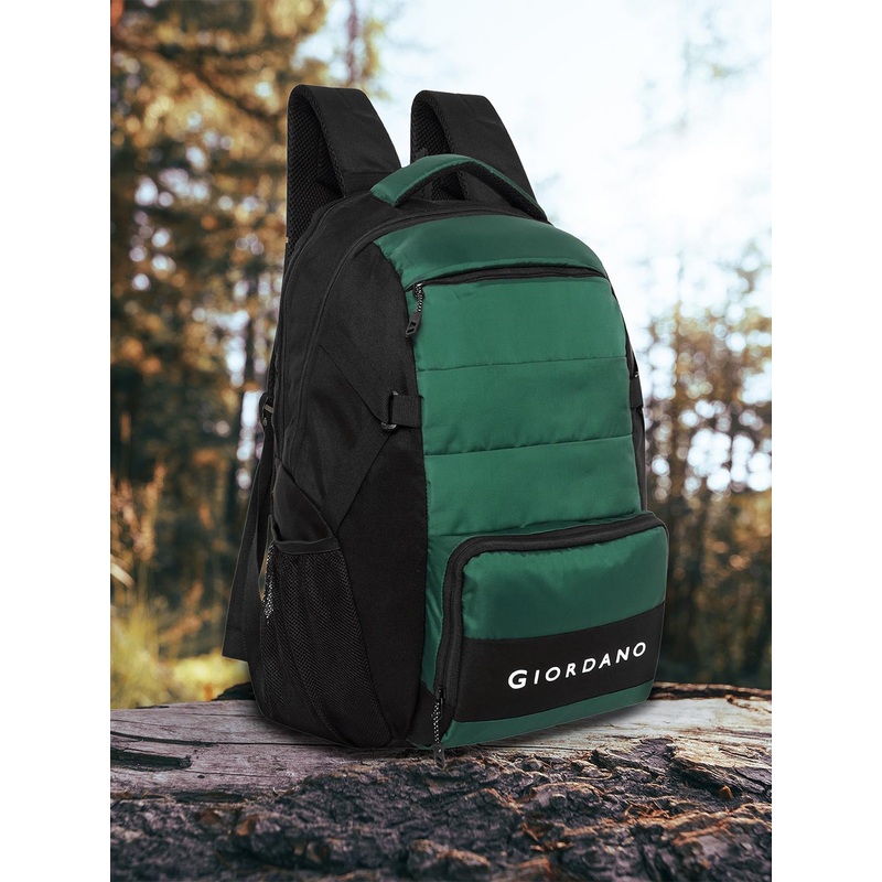 GIORDANO Unisex Colourblocked Backpack with Compression Straps