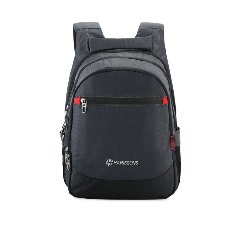 Harissons Unisex Grey Solid Laptop Backpack