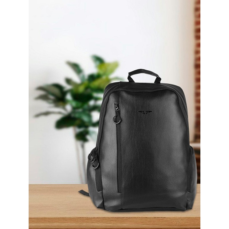 Police Unisex Black Solid Backpack