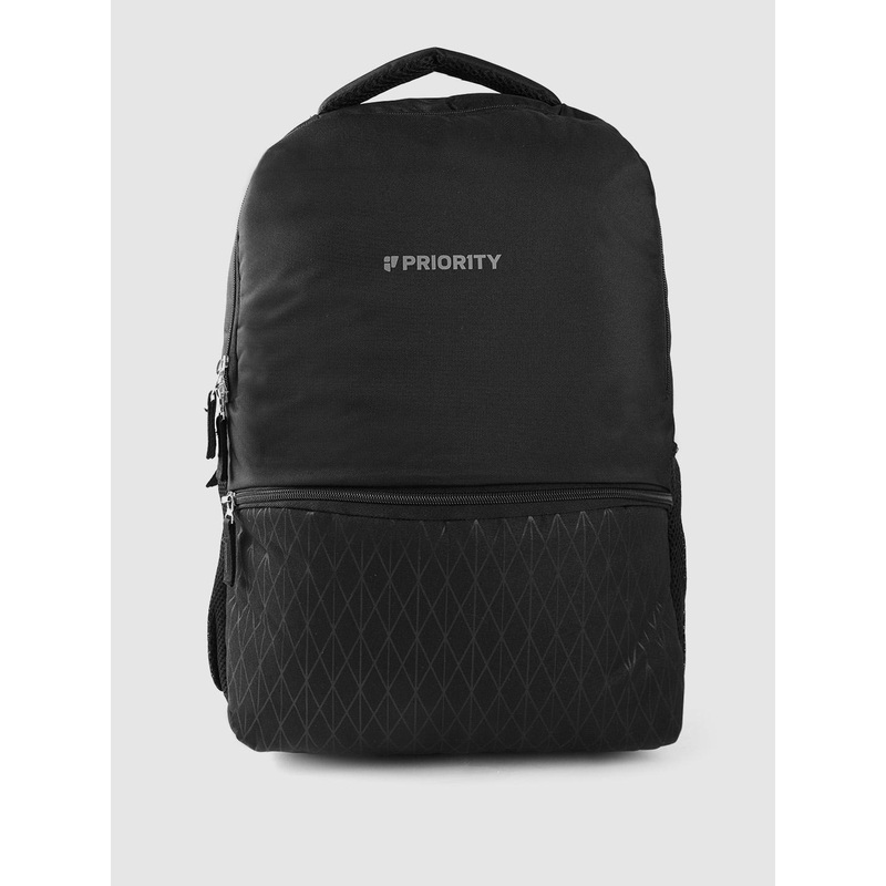 Priority Unisex Geometric Laptop Backpack- 20L