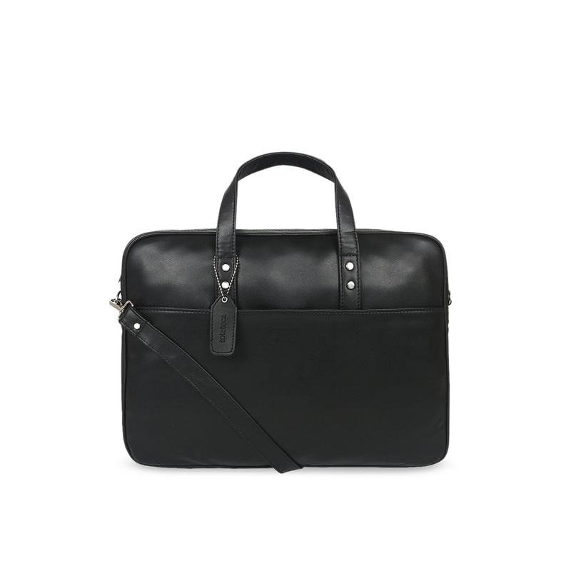 Toteteca Unisex Black Solid Laptop Bag