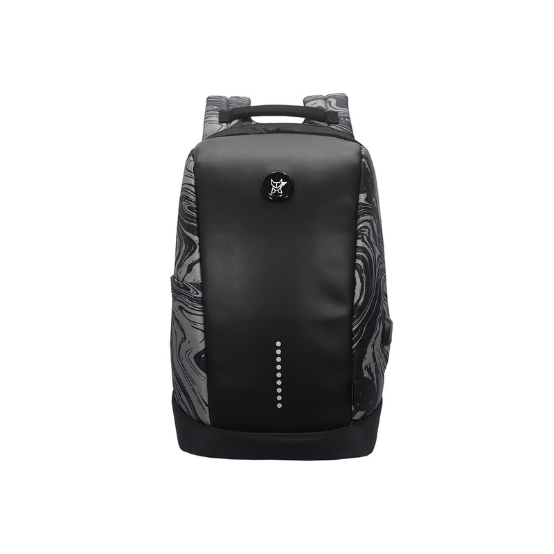 Arctic Fox Unisex Black & Grey Colorblocked Backpack