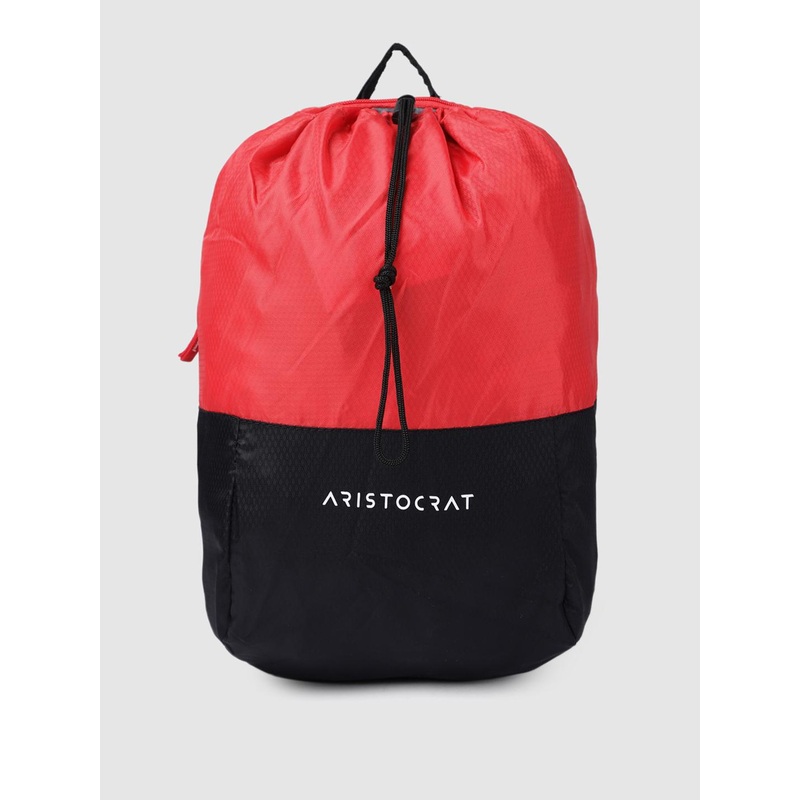 Aristocrat Unisex Black & Red Backpack