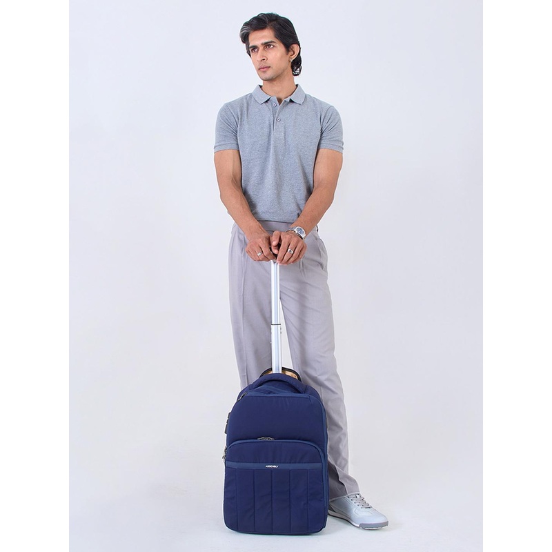 Assembly Rover Blue Premium 16 inch Laptop Trolley Backpack
