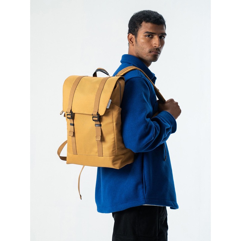 DailyObjects Amber Recycled Taiga Laptop Backpack