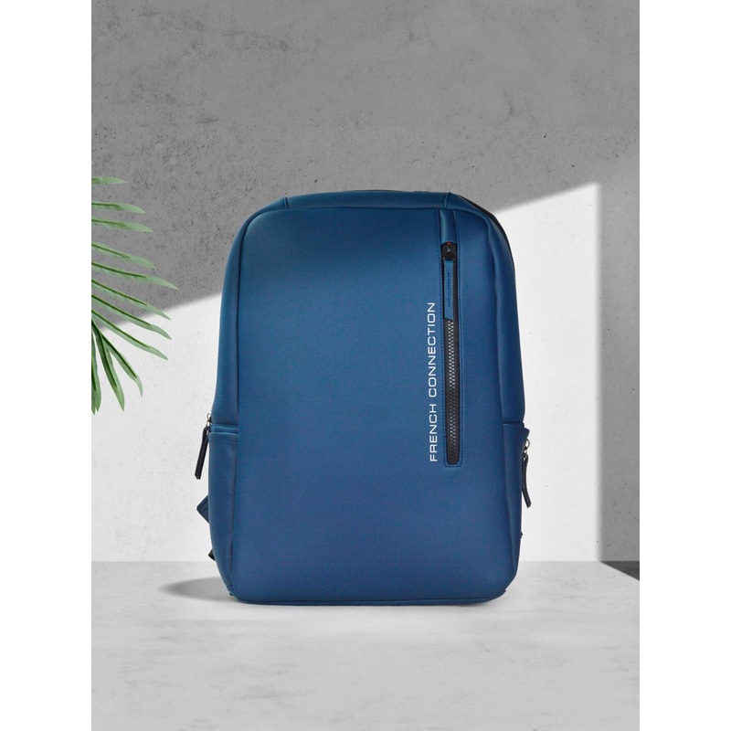French Connection Unisex Brand Logo Printed Backpack – Up to 15 inch Laptop
