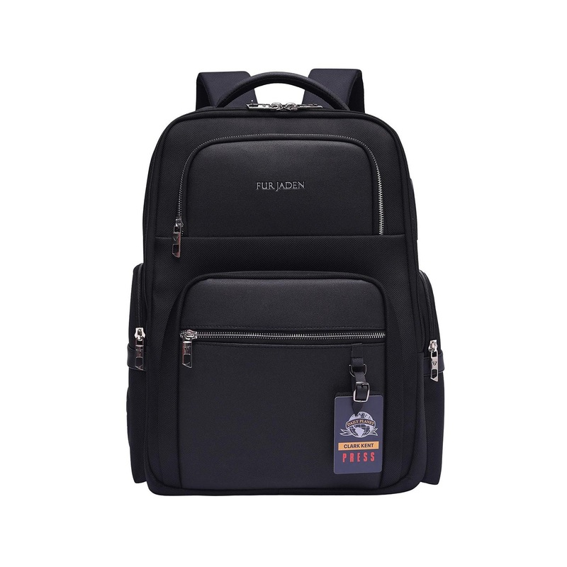 FUR JADEN Unisex Structured Smart Tech Backpack I 15.6 Inch Laptop Compartment (ClarkKent)