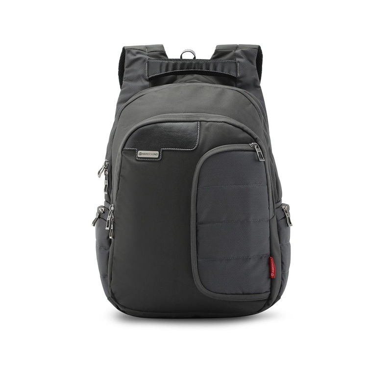 Harissons Grey & Black Laptop Backpack
