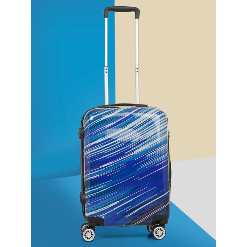 Teakwood Leathers Abstract Printed Large trolley bag 32.2 L