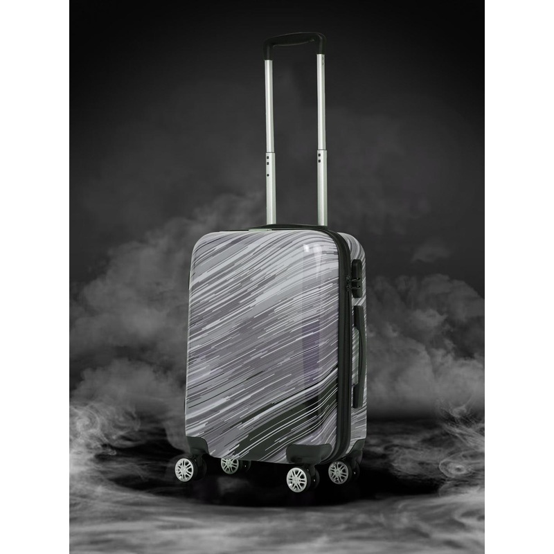 Teakwood Leathers Linear Cabin Trolley Bag – 32.2 Litres