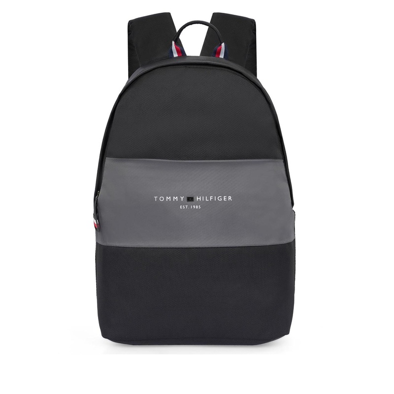 Tommy Hilfiger Unisex Colourblocked Backpack with Compression Straps
