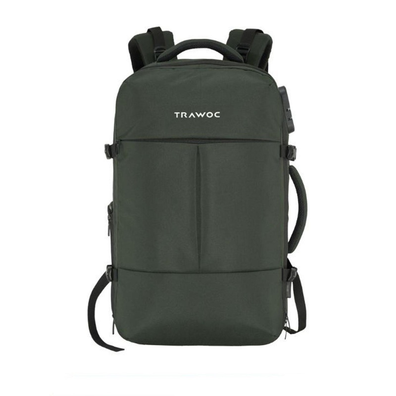 TRAWOC 45L Laptop  TPB01 With USB Charging Anti-Theft Lock Backpack
