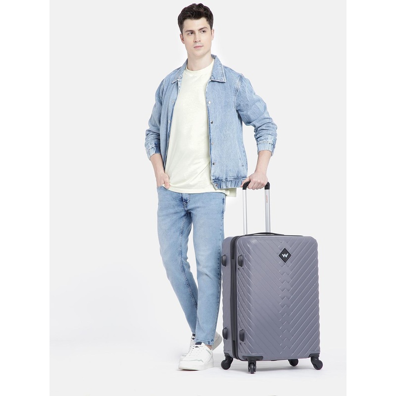 Wildcraft Citron Textured Hard Sided Large Trolley Bag