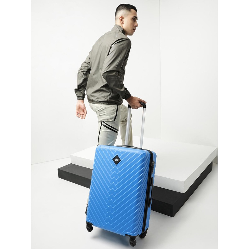 Wildcraft Citron Textured Hard  Sided Medium Trolley Suitcase