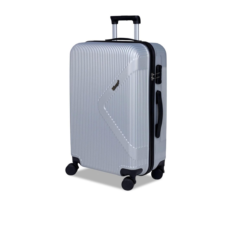 ACEPACK Women Carbon Textured Hard-Sided Large Trolley Bag