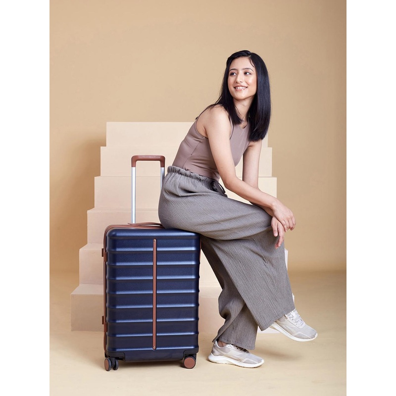 Assembly Premium Polycarbonate Check-In Trolley Bag – 24 inch – Blue – Odyssey 66 Litres