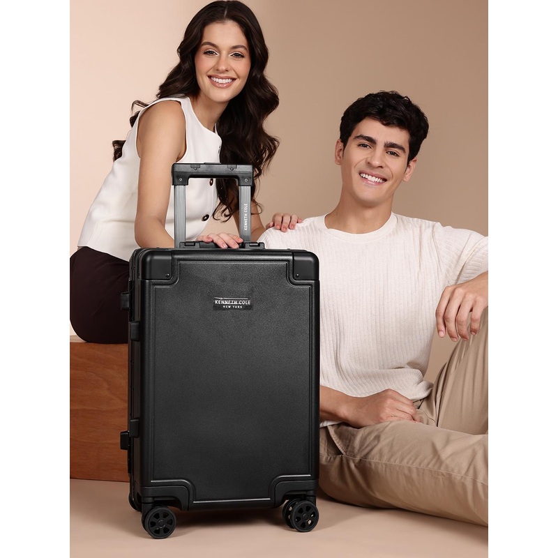 Kenneth Cole Kai Aluminium Frame 360 Degree 8 Wheel Hardside Cabin Trolley Bag – 45.54L