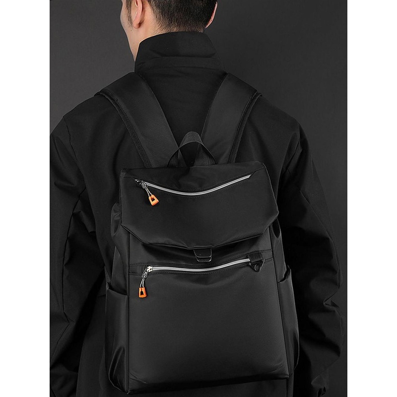 Mast & Harbour Men Solid Zip Pocket Padded Shoulder Strap Medium Backpack